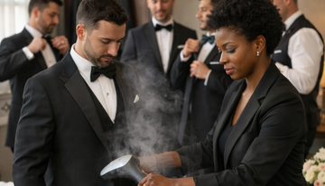 mobile bridal dresser steaming wedding dress London hotel bride preparation