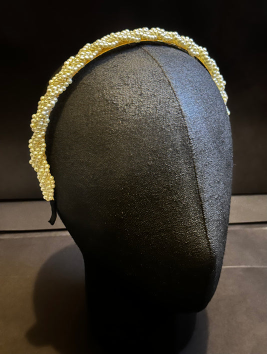 Plaited Pearl Headband