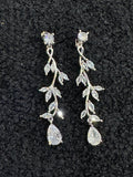 Timeless Long Vine Drop Earrings for the Modern Bride