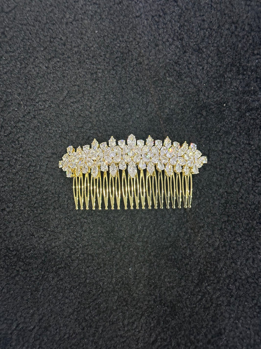 ART DECO HAIR COMB - GOLD