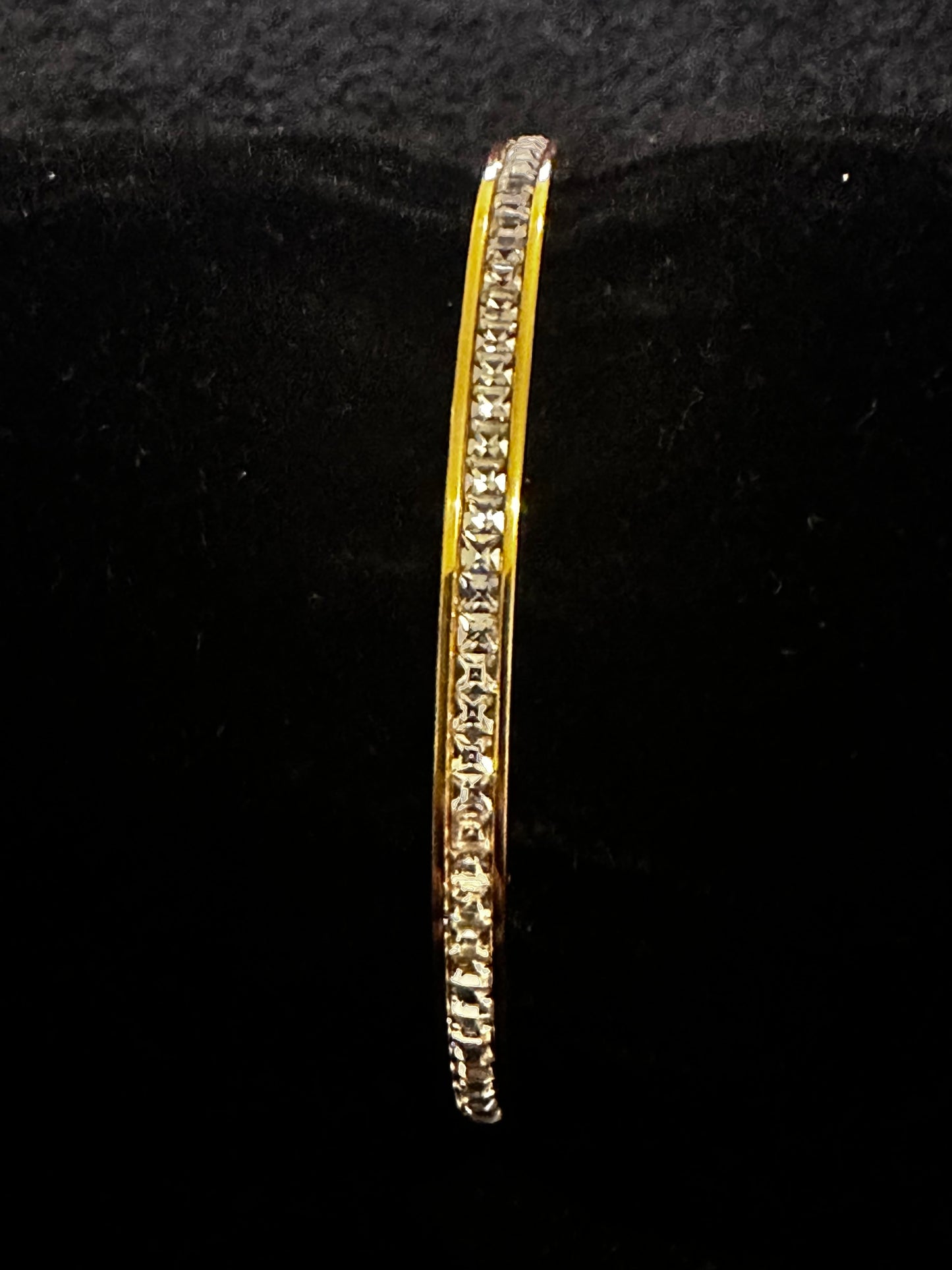 Gold Cubic Zirconia Bangle