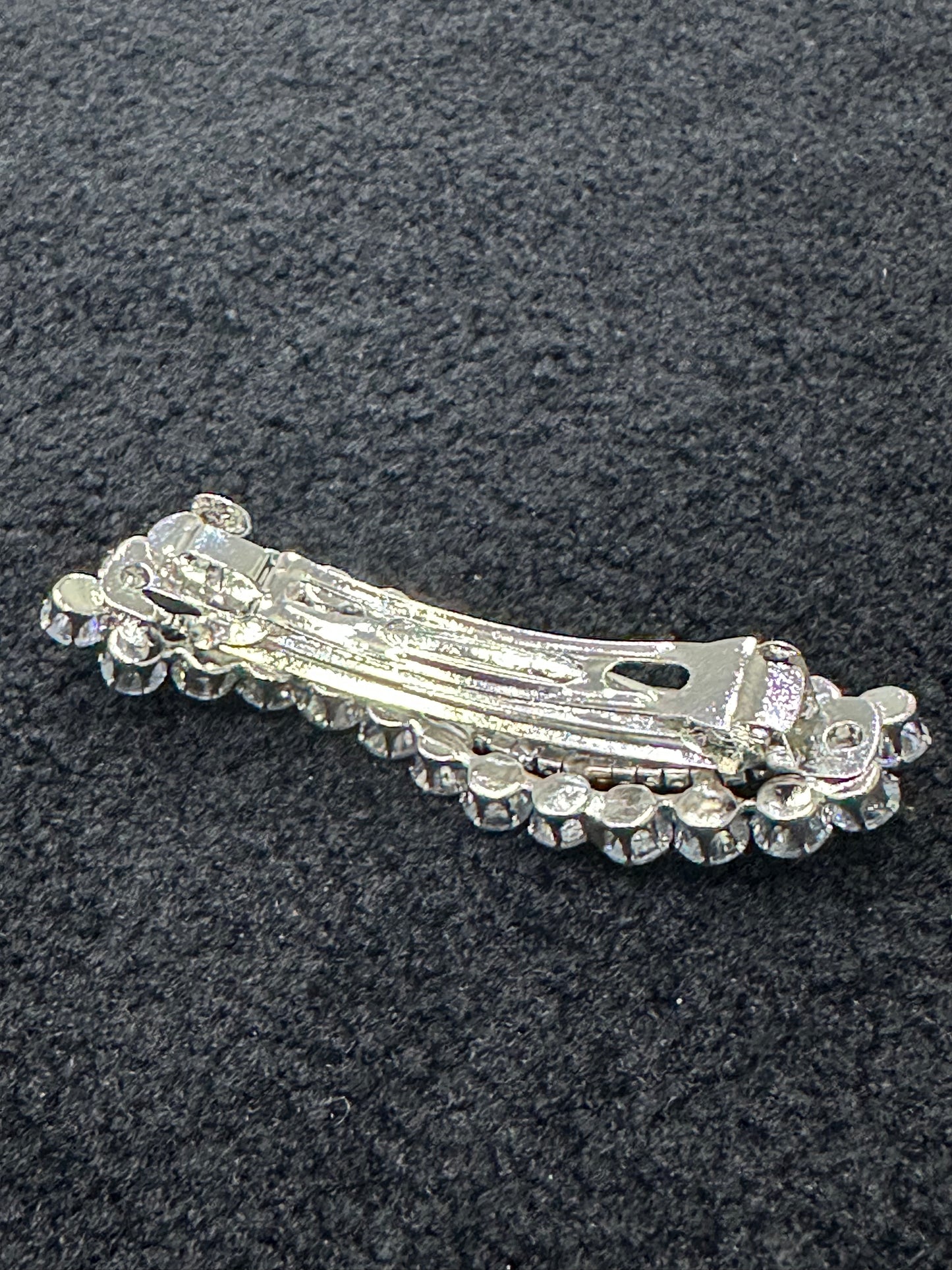 Curved Cubic Zirconia /  Crystal Hair Clip