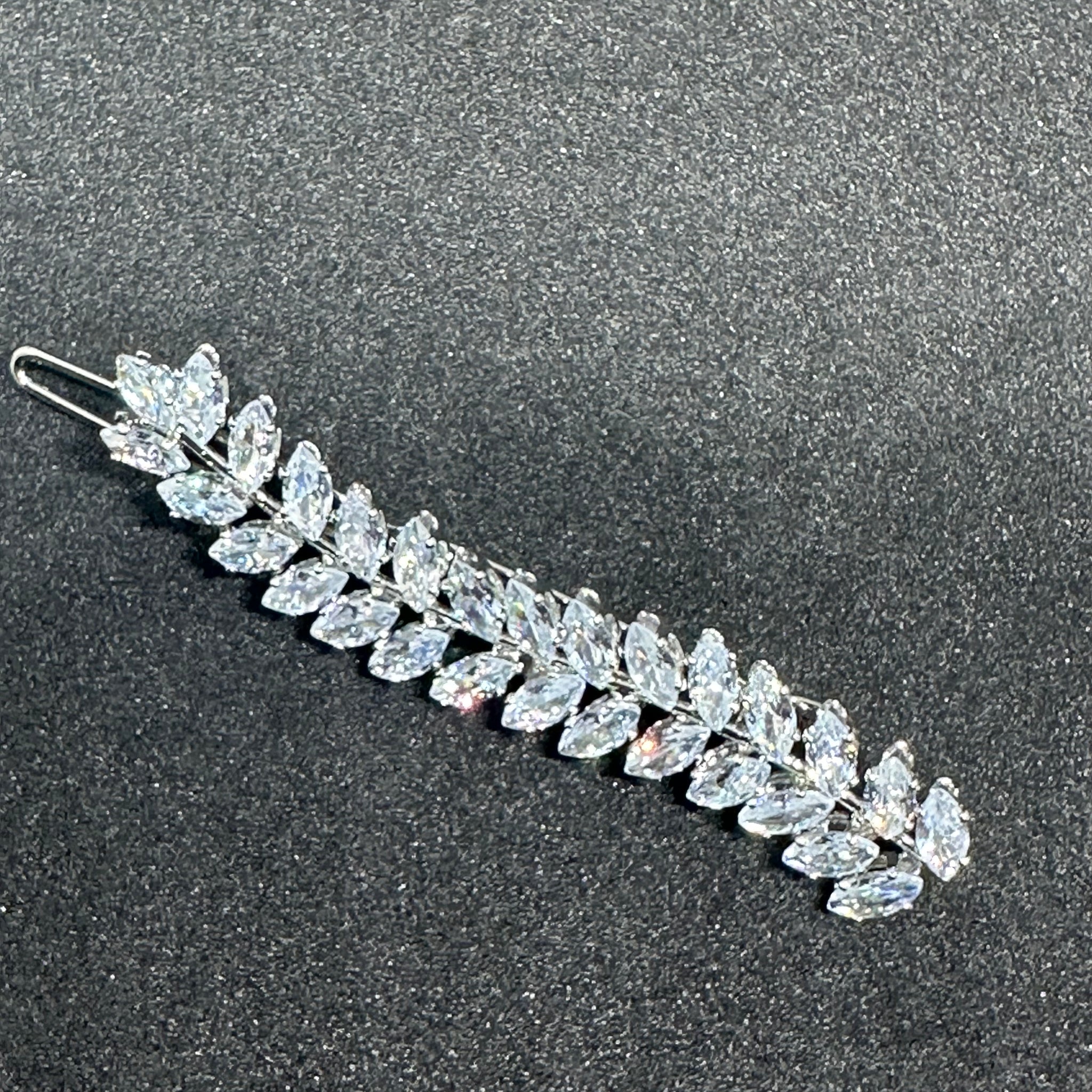 Vine Cubic Zirconia Hair Slide