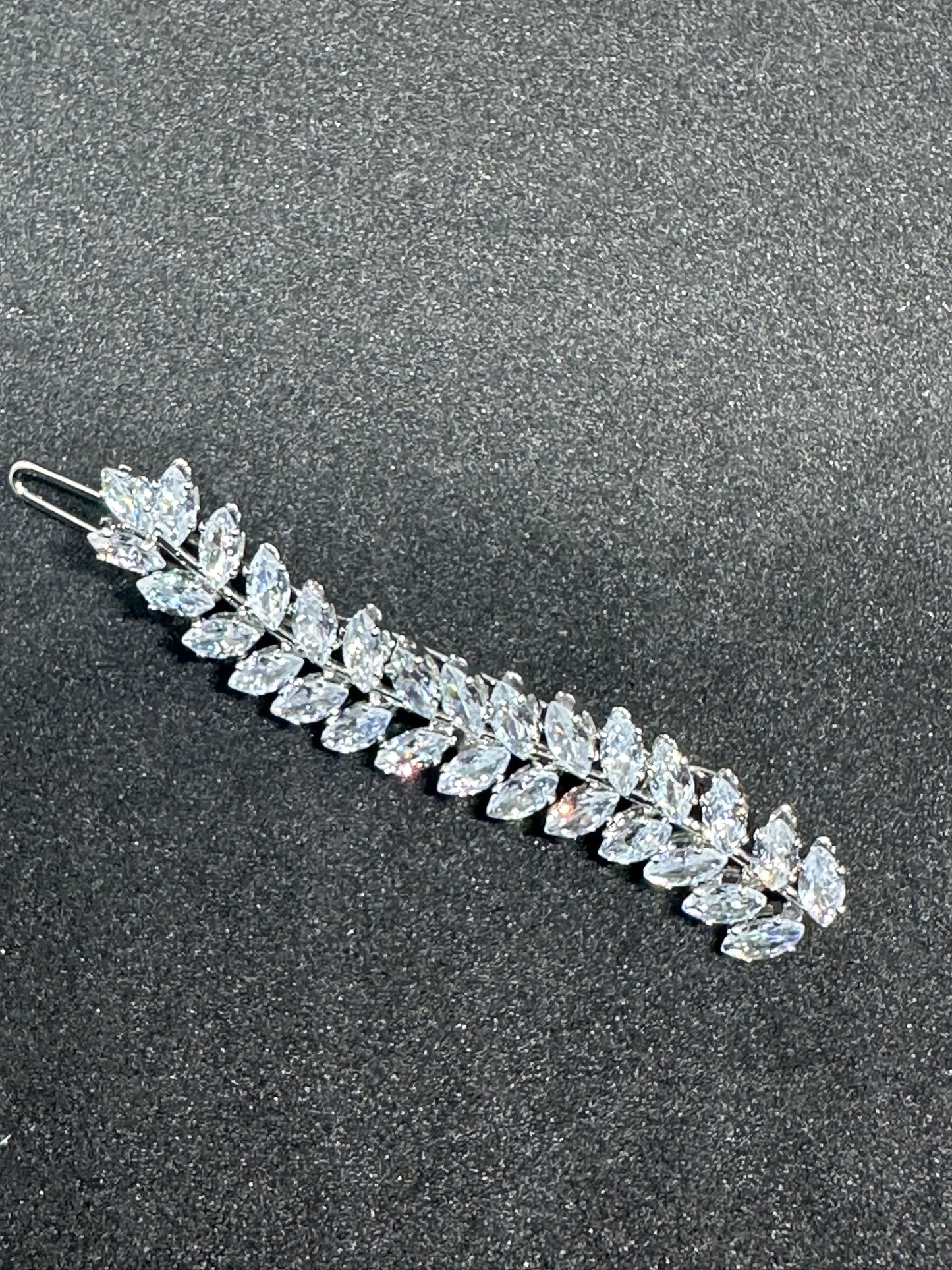 Vine Cubic Zirconia Hair Slide