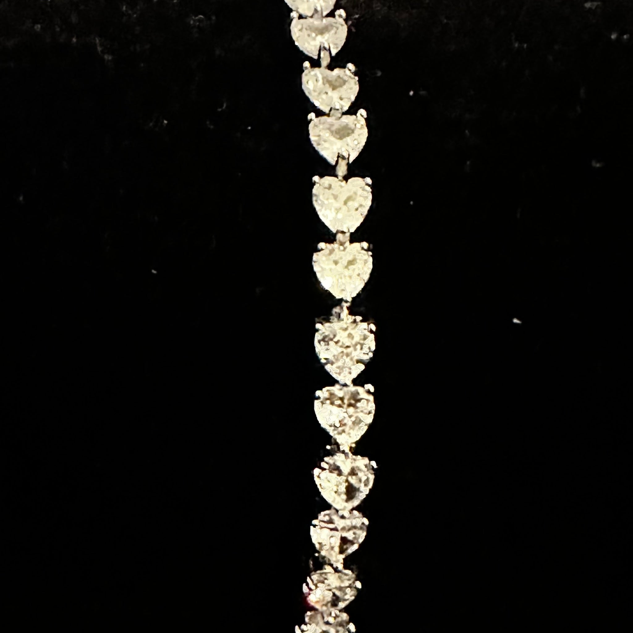 Heart Shape Tennis Crystal Bracelet