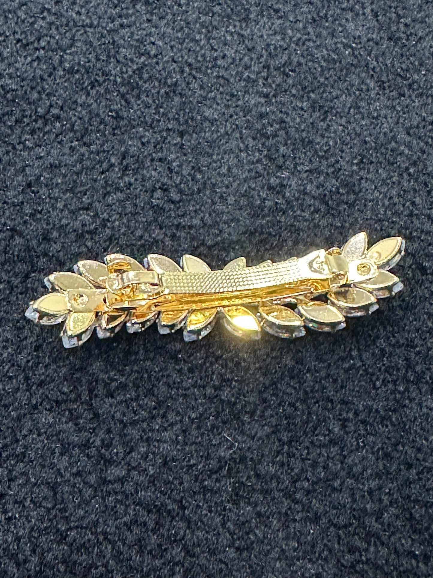 Gold Cubic Zirconia Hair Clip