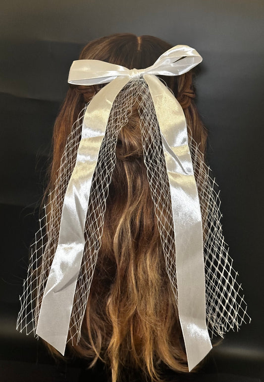 Satin Bow and Birdcage Net