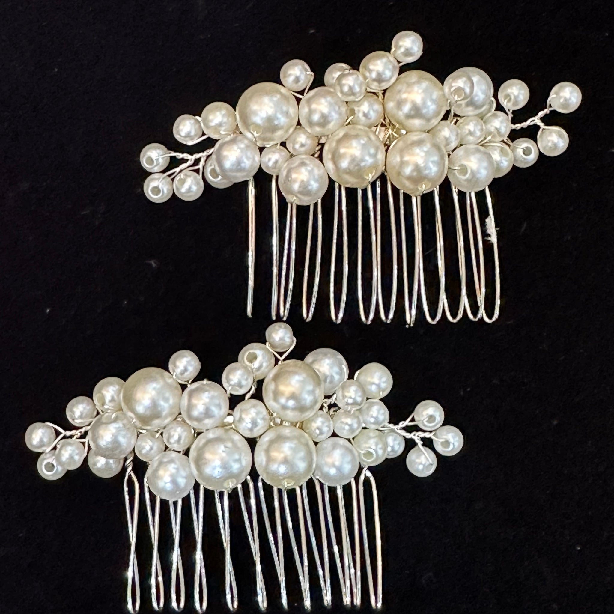 Set of 2 Imitation Pearl Hair Comb