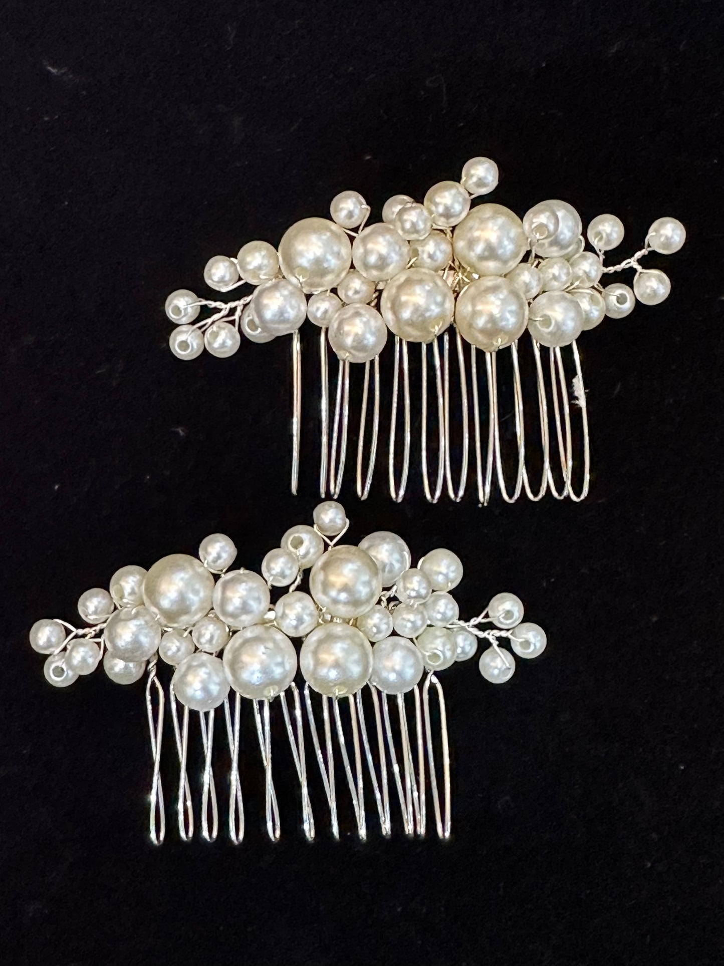 Set of 2 Imitation Pearl Hair Comb