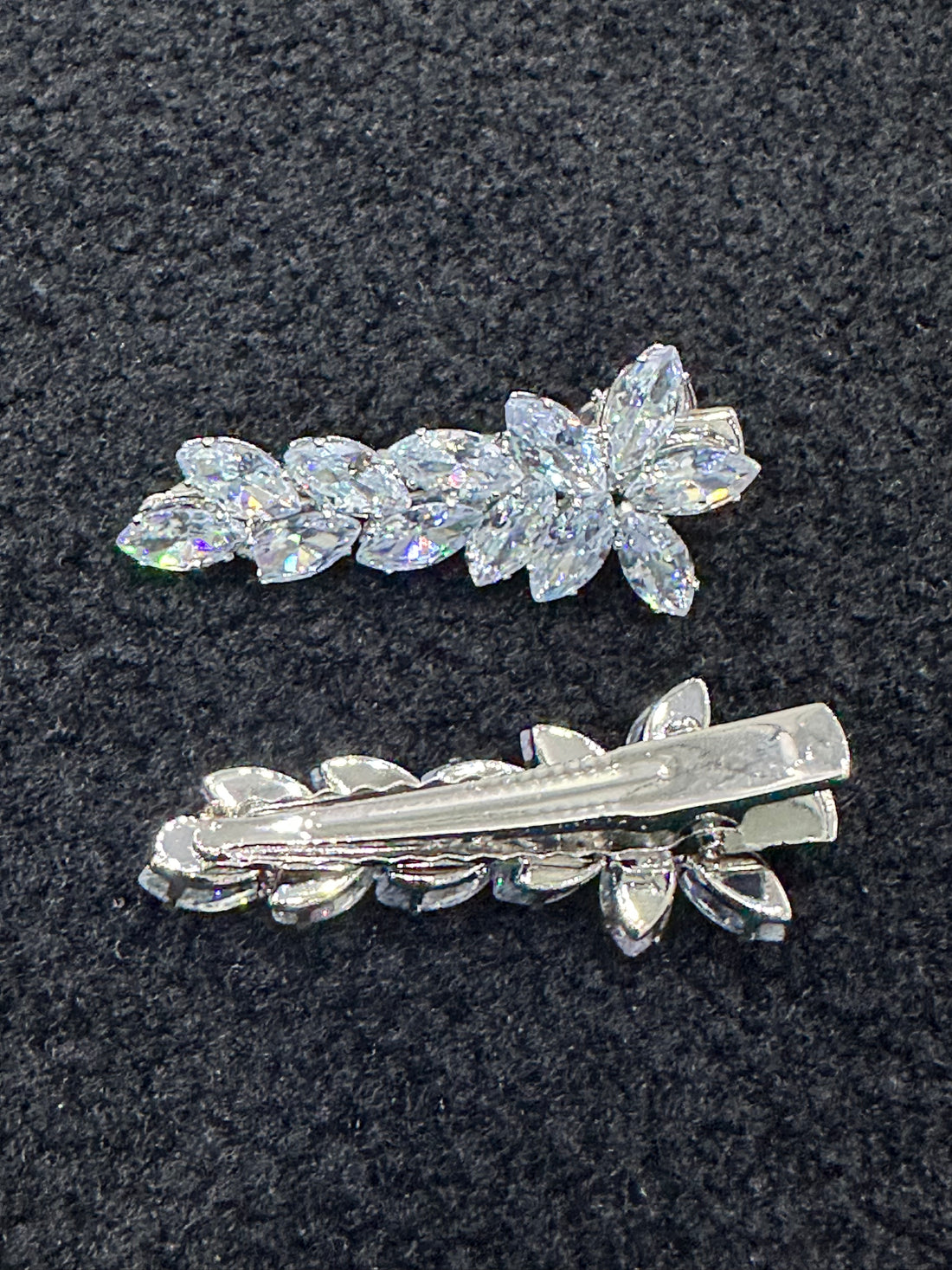 Cubic Zirconia Set of 2 Hair Slides