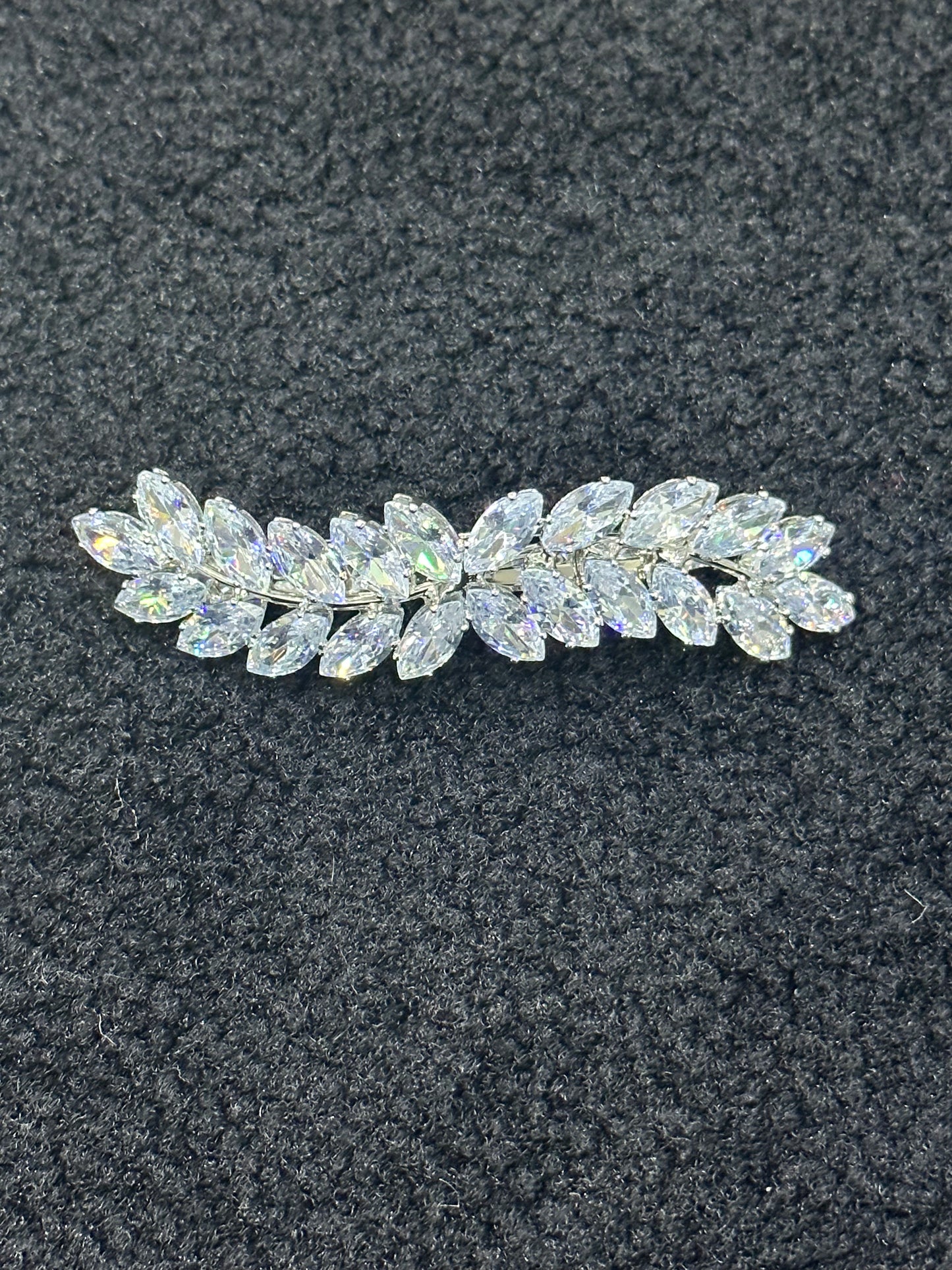 Curved Crystal Hair Clip