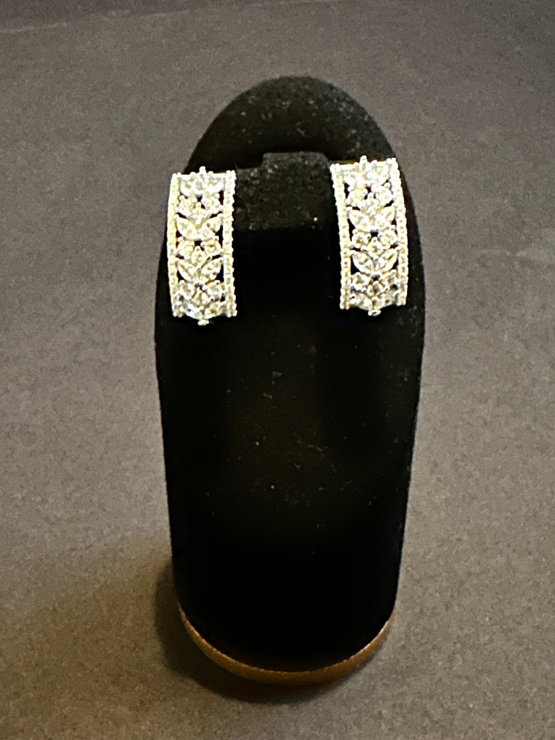 Timeless Curved Crystal Earrings for the Modern Bride