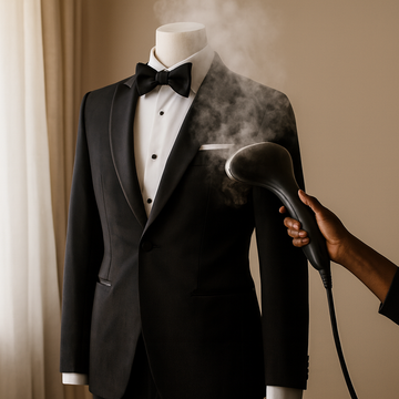 GROOM SUIT PREP AND STEAM SERVICE  - SAME DAY