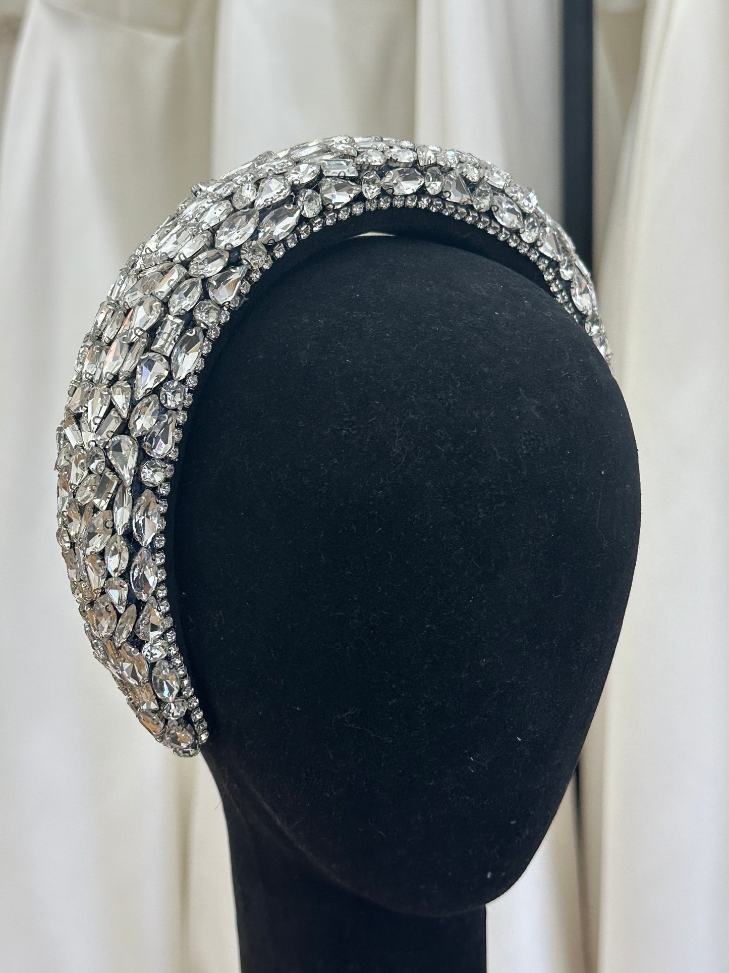 Wide Crystal Headband - HANDMADE