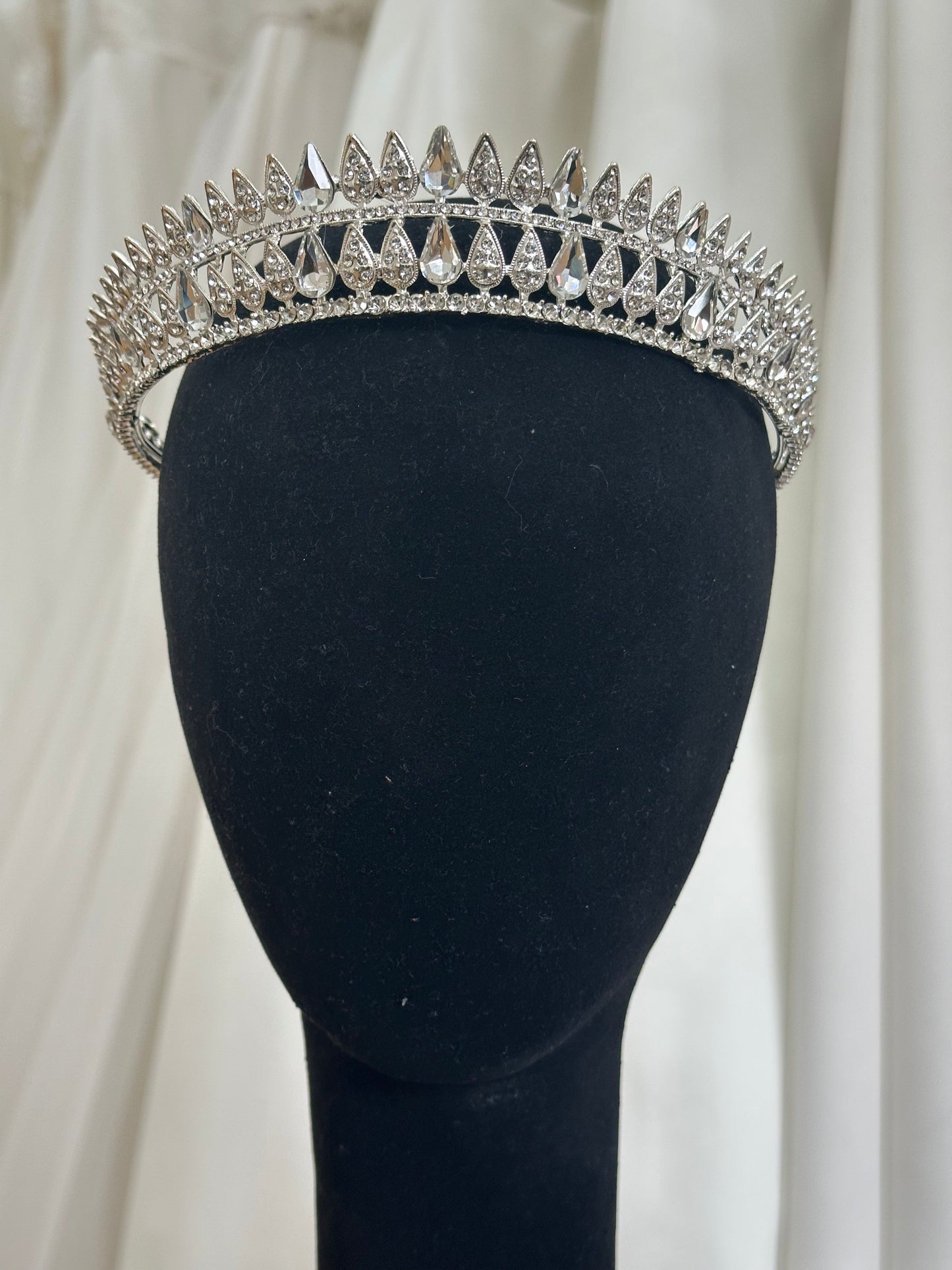 Teardrop Crystal Tiara