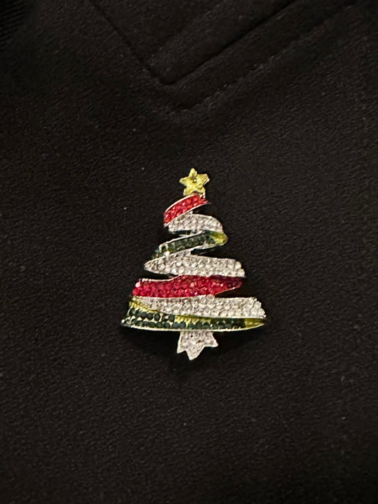 Stripe Rhinestone Tree