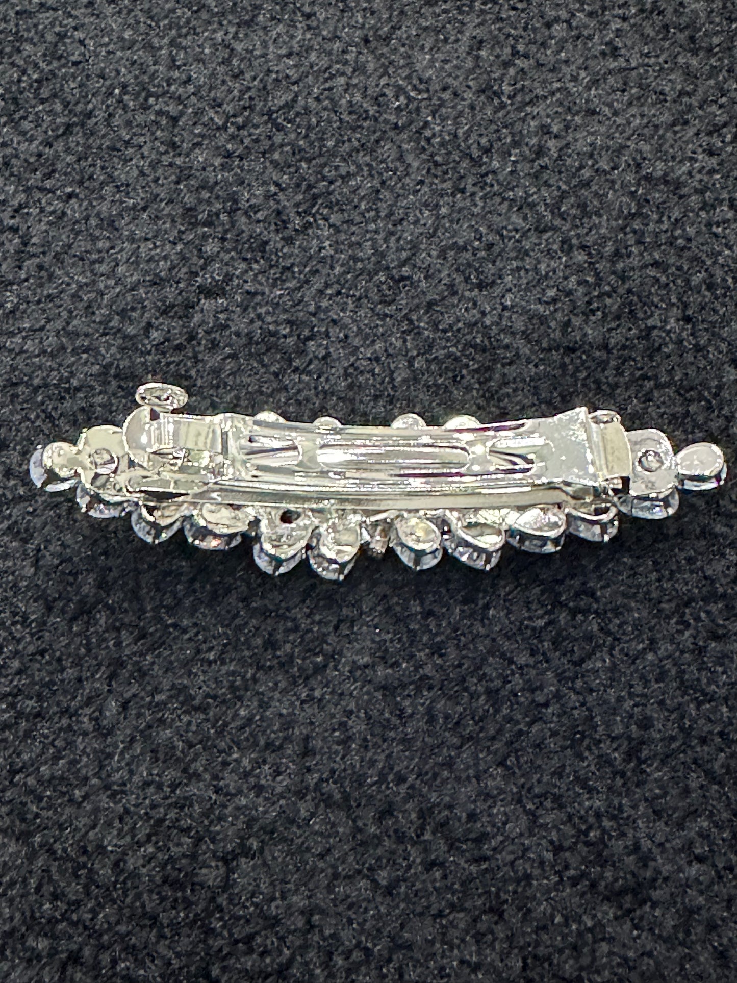 Cubic Zirconia / Crystal Oval Shape Hair Slide