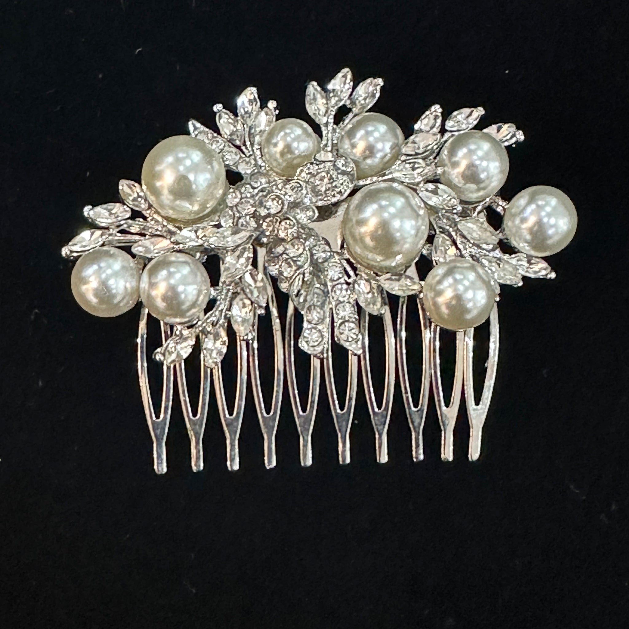 Art Deco Imitation Pearl Hair Comb