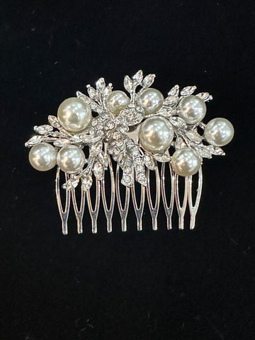 Art Deco Imitation Pearl Hair Comb