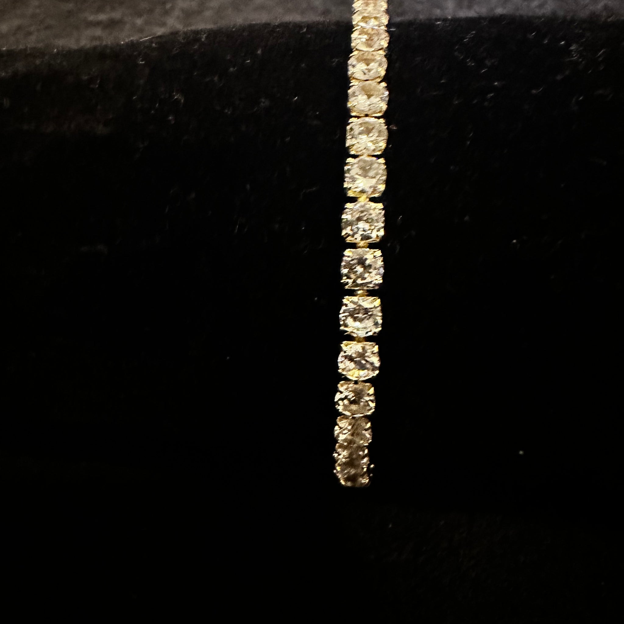 5mm Cubic Zirconia Gold Bracelet