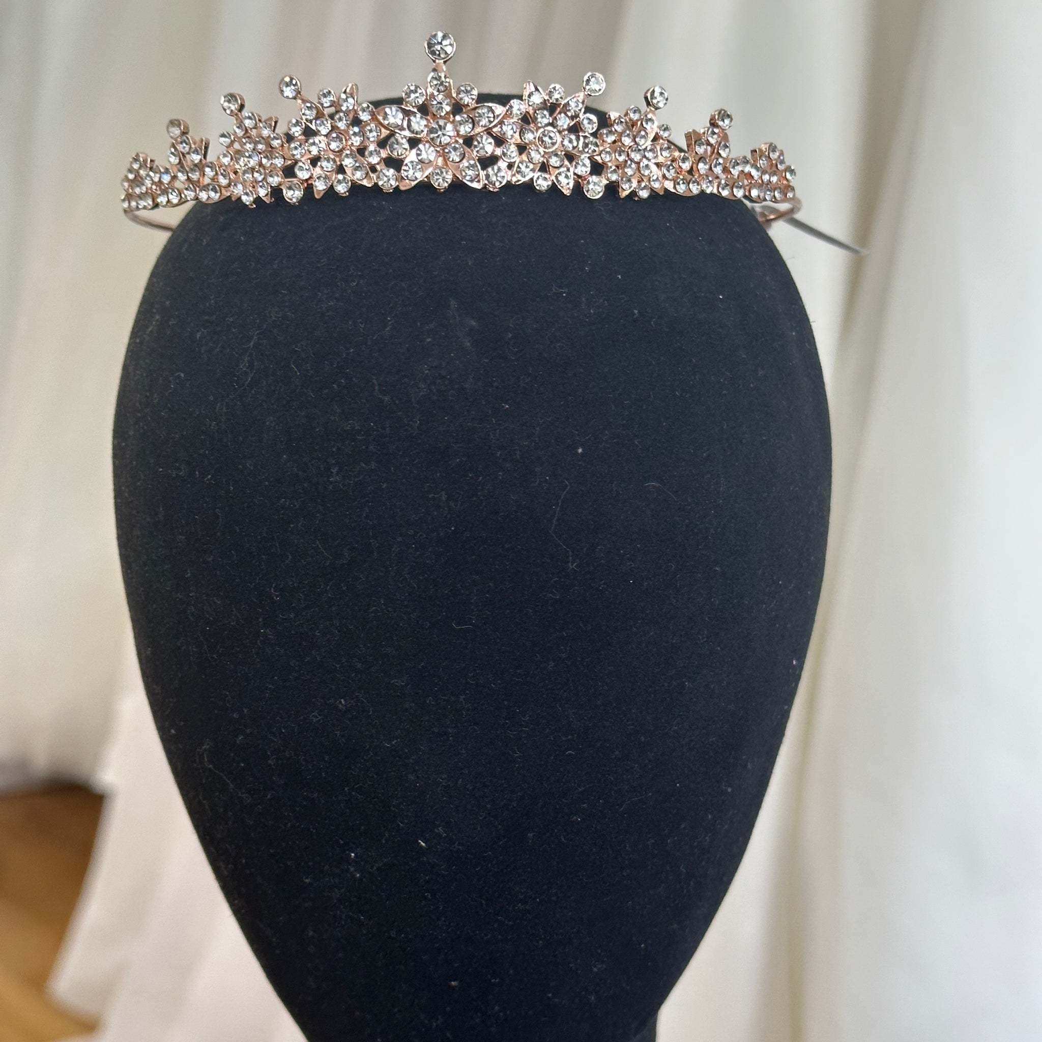 Rose Gold Crystal Tiara