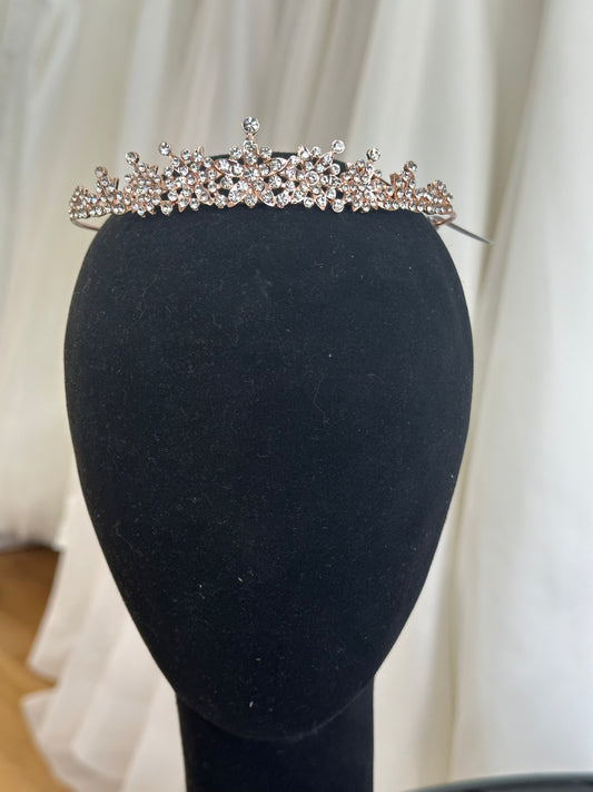 Rose Gold Crystal Tiara