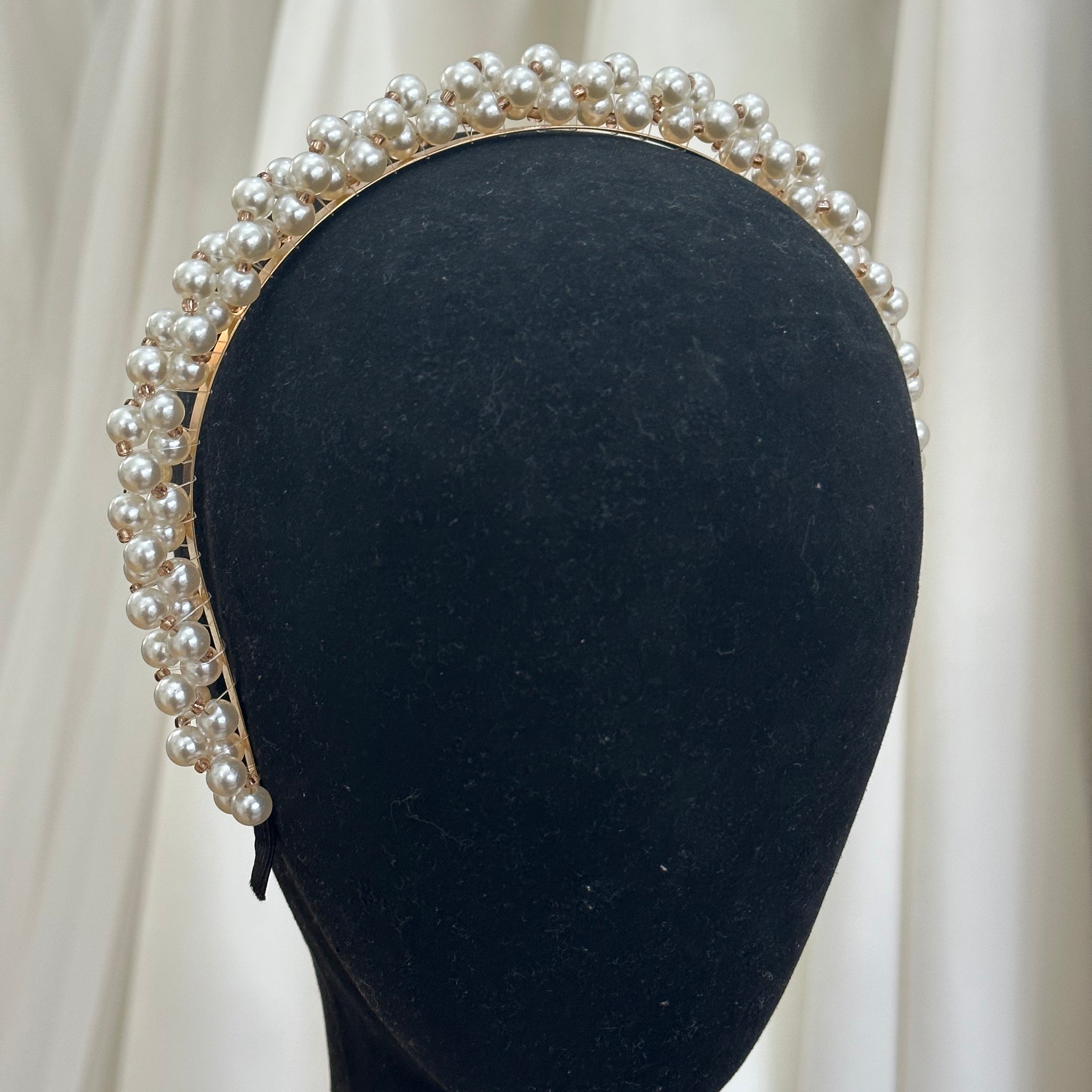 Rose Gold Pearl Headband