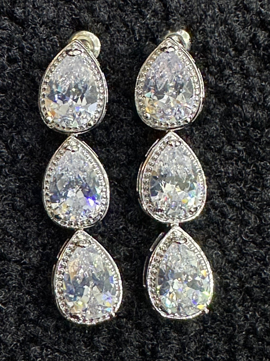 Triple Teardrop Earrings