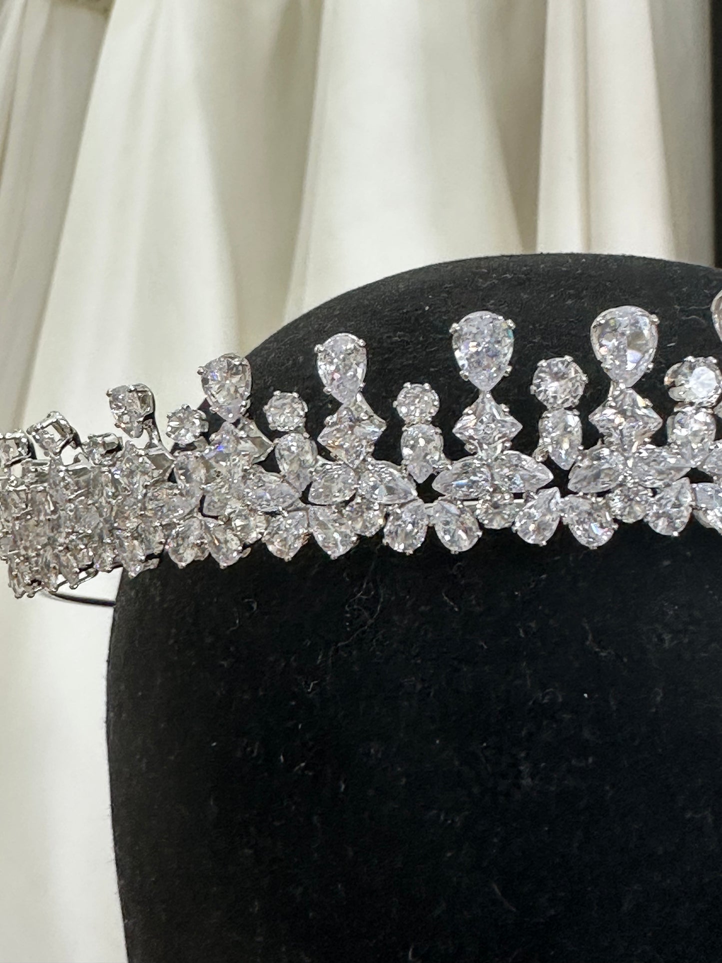 Modern Cubic Zirconia Tiara