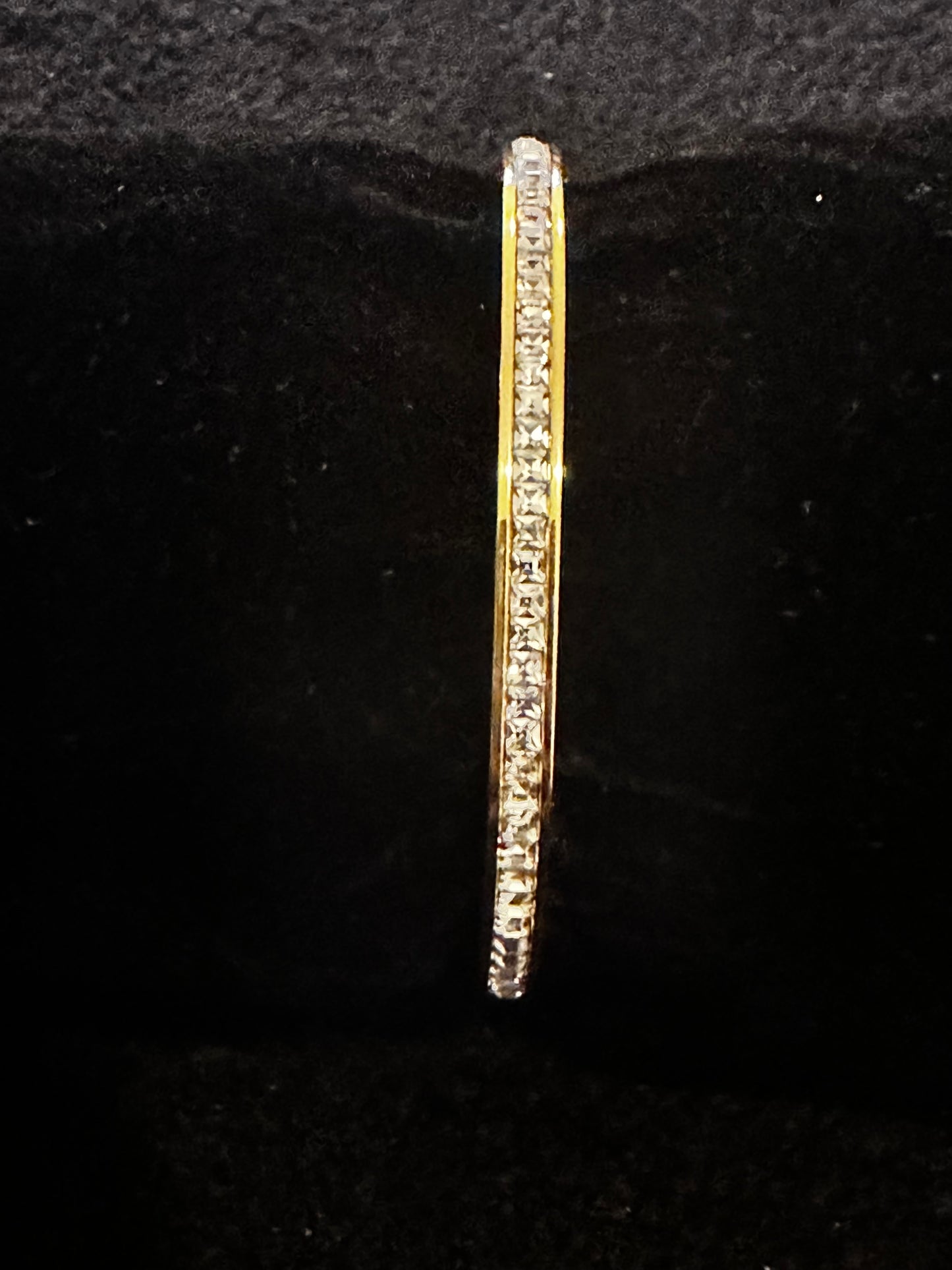 Gold Cubic Zirconia Bangle