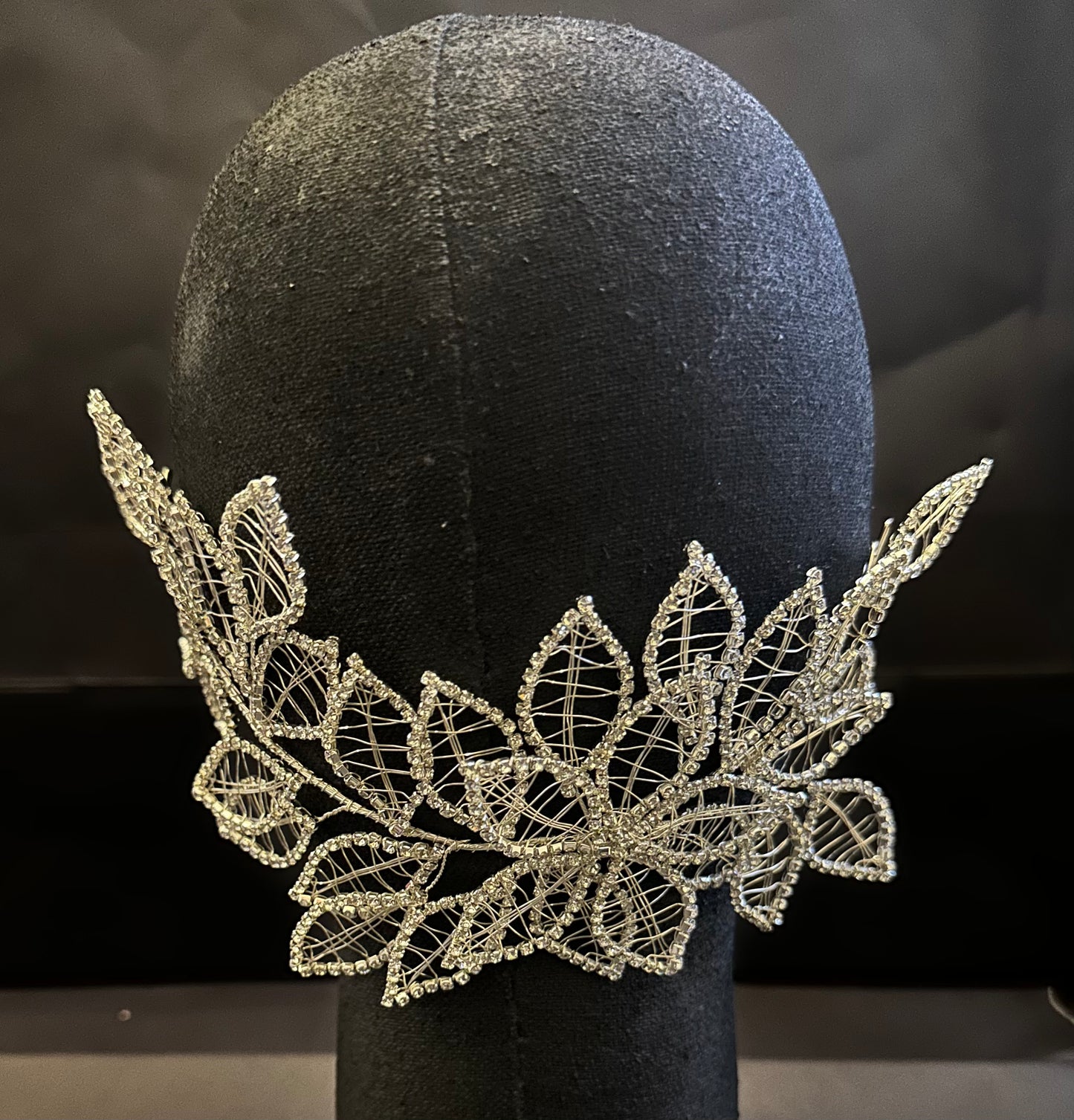 Leafy Sparkle Vine Headpiece - HANDMADE