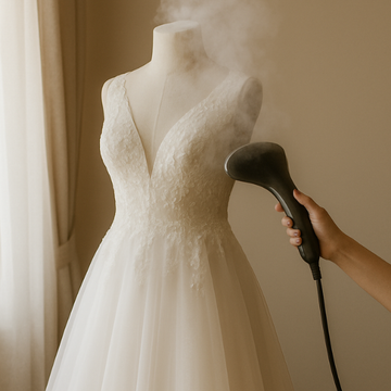 WEDDING DRESS PREP AND STEAM SERVICE  - SAME DAY