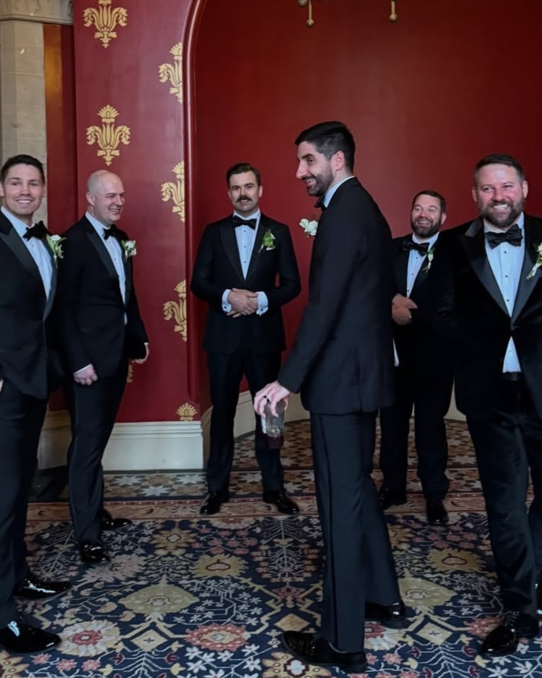 WEDDING DAY BRIDAL DRESSER – GROOM AND UP TO 4 GROOMSMEN