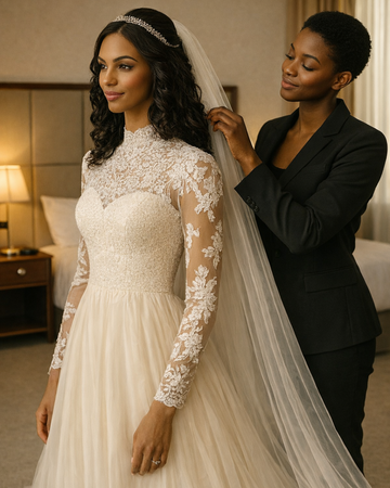 WEDDING DAY BRIDAL DRESSER – BRIDE