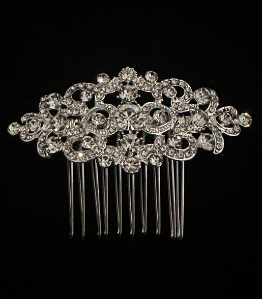 Victorian Style Crystal Hair Comb