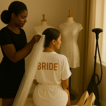 WEDDING DRESS PREP AND STEAM SERVICE  - NEXT DAY