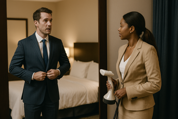 EVENTS PREP AND STEAM SERVICE  FOR MEN - NEXT DAY