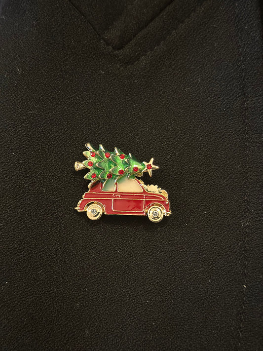 Christmas Tree on Car Roof
