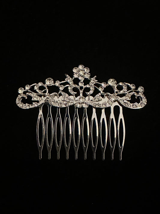 Floral Crystal Hair Comb