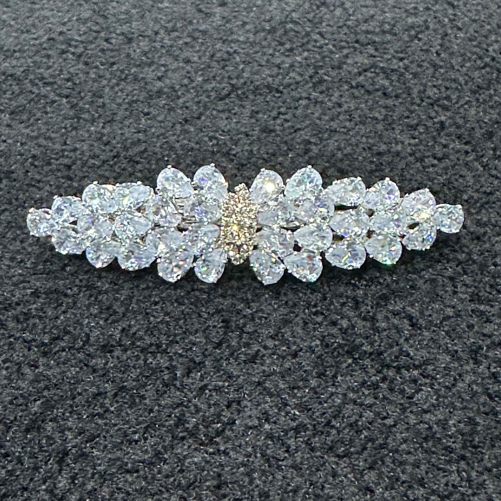 Bow Tie Style Cubic Zirconia Hair Slide