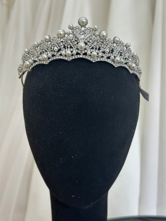 Modern Pearl / Crystal Tiara