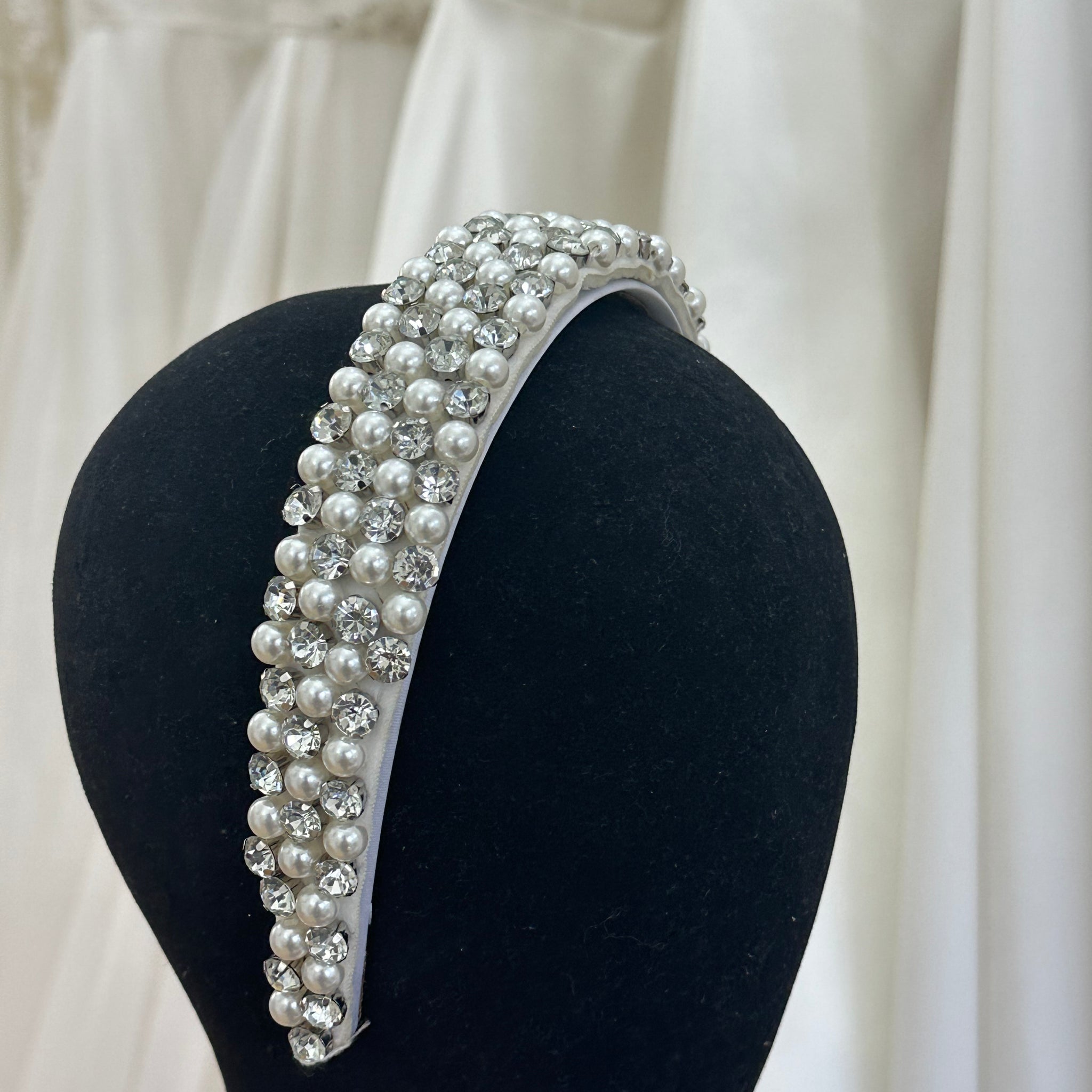 Baroque Rhinestone and Pearl Headband