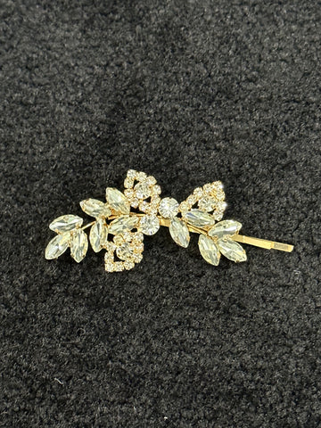 Gold Crystal Hair Slide