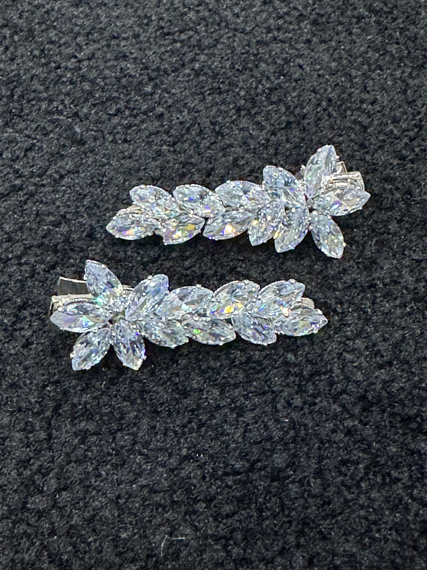 Cubic Zirconia Set of 2 Hair Slides