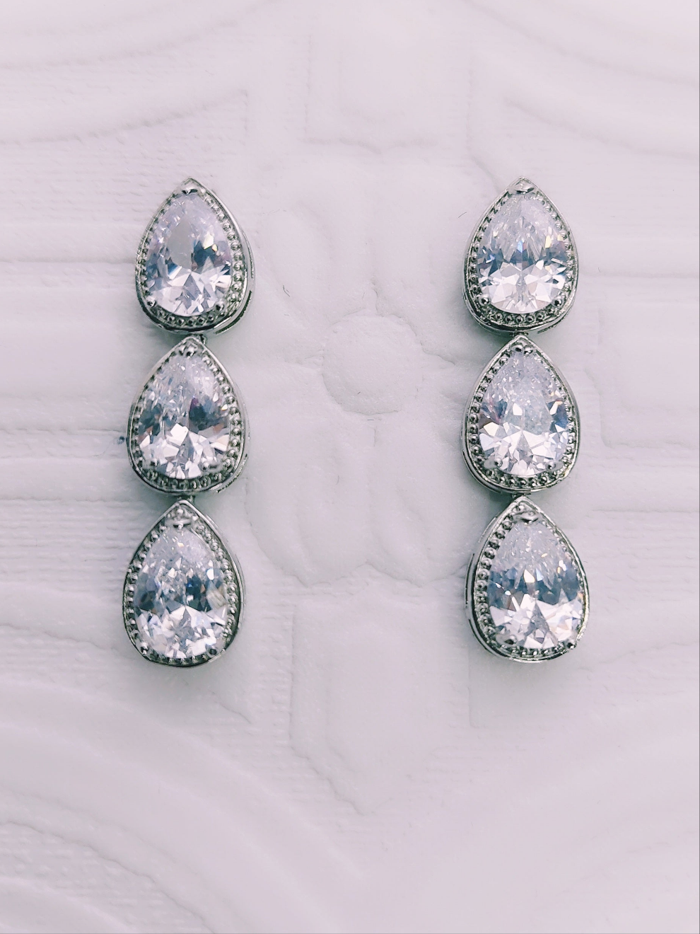 Triple Teardrop Earrings