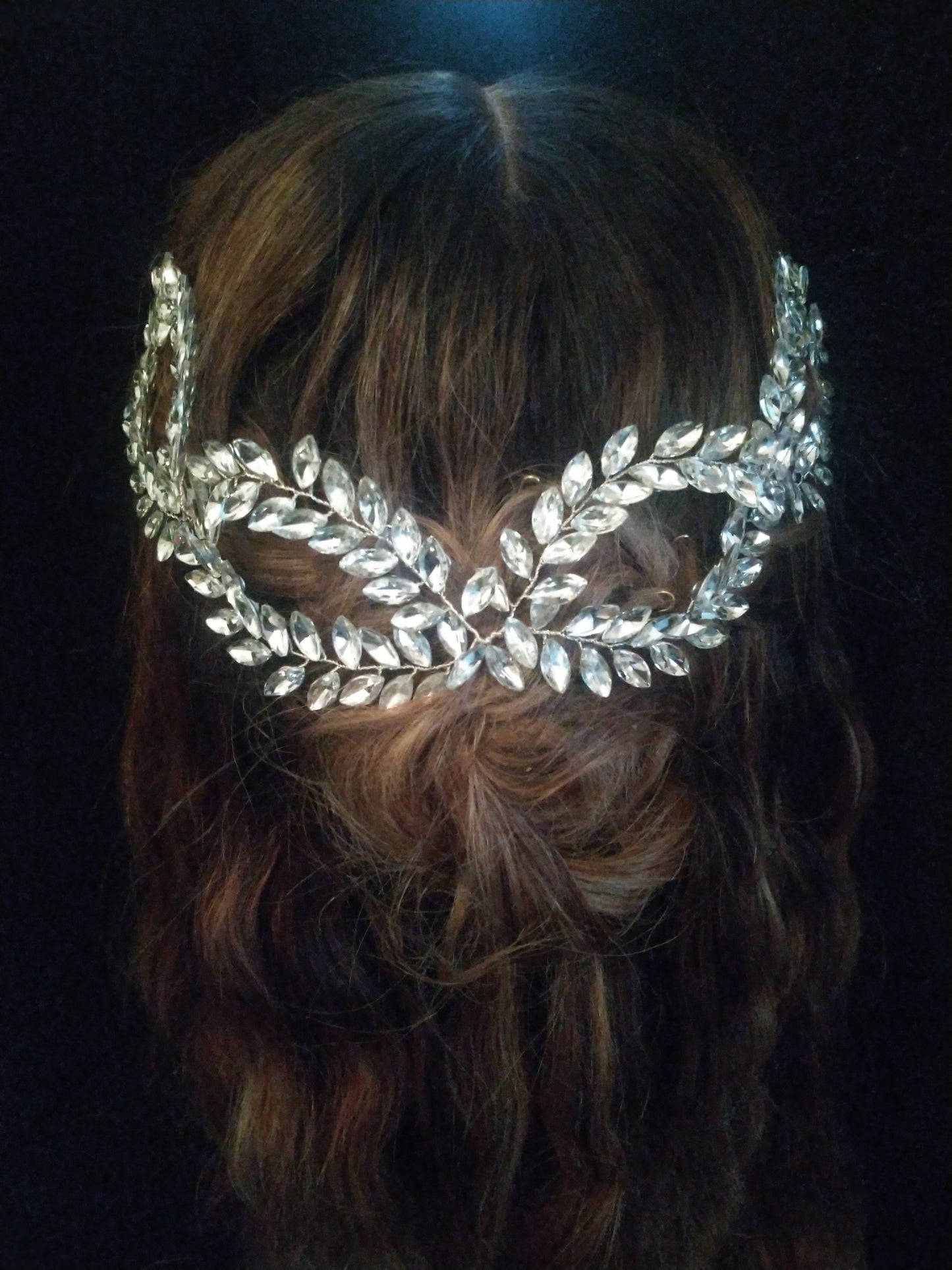 Crystal Vine Chain Link Head Piece