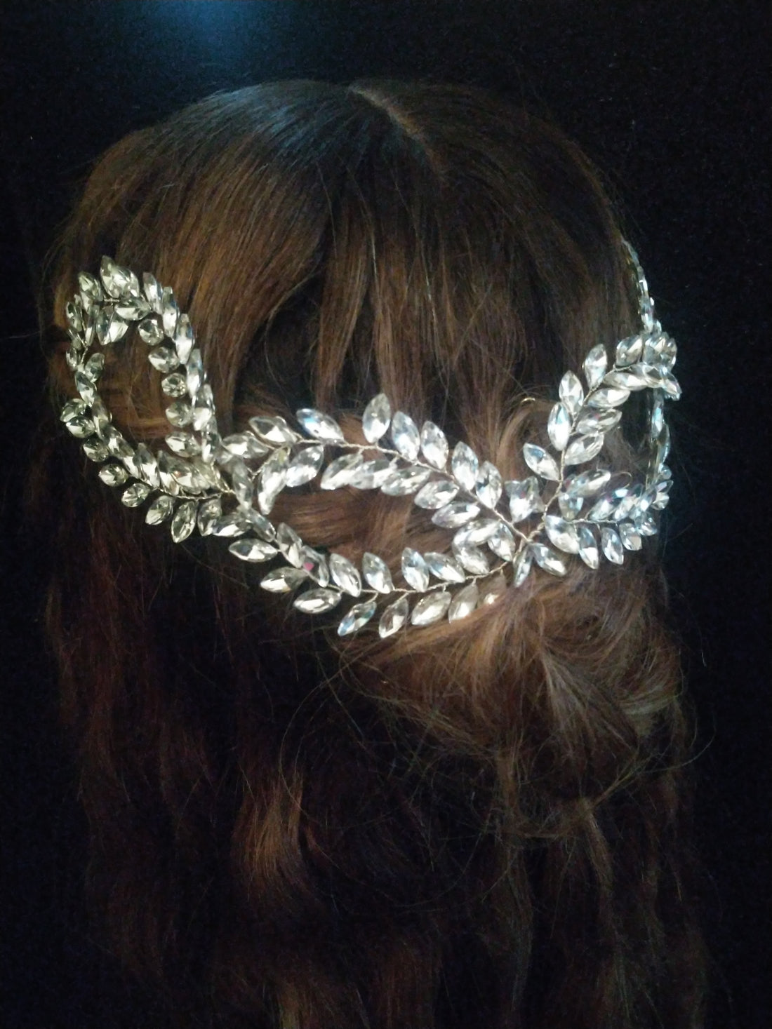 Crystal Vine Chain Link Head Piece