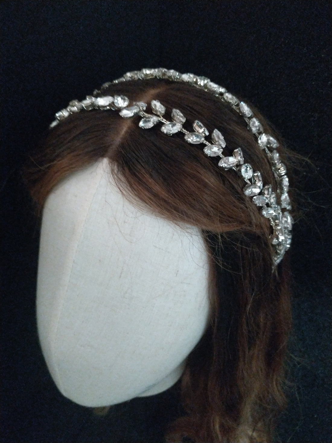 Double Vine Crystal Head Piece