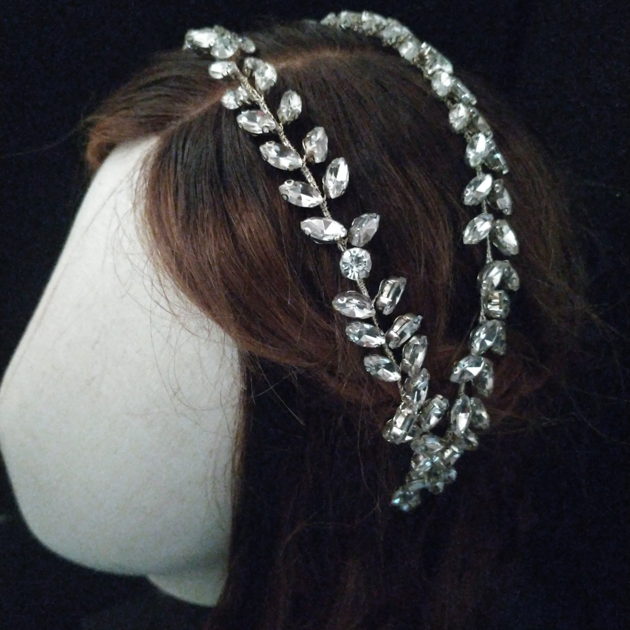 Double Vine Crystal Head Piece