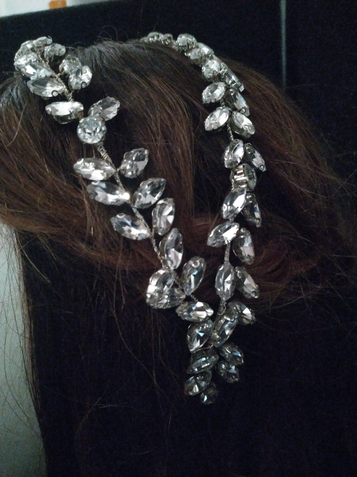 Double Vine Crystal Head Piece